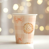 Eine kleine Süsse geschlechtsneutral Bow Babydusch Pappbecher