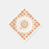 Eine kleine Süsse geschlechtsneutral Bow Babydusch Serviette (Ecke)