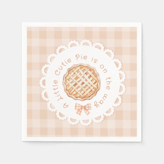 Eine kleine Süsse geschlechtsneutral Bow Babydusch Serviette (Vorderseite)