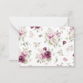 Eine kleine süße Girl-Babydusche Danke-Karte Mitteilungskarte (Rückseite)