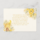 Eine kleine süße Honigbienendusche bringt eine Lec Begleitkarte (Rückseite)