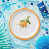 Eine kleine Süsse ist auf dem Weg Babydusche Pappteller (Party)