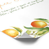 Eine kleine Süsse ist auf dem Weg Duschdusche Wind Poster (Ecke)