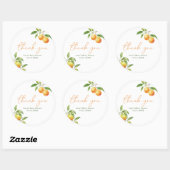 Eine kleine Süsse ist auf dem Weg Dusche Gefallen Runder Aufkleber (Blatt)