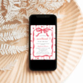 Eine kleine Süße ist auf dem Weg Einladung