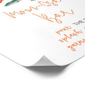 Eine kleine Süsse ist auf dem Weg Mama Osa Bar Poster (Ecke)