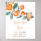 Eine kleine Süsse ist auf dem Weg Mama Osa Bar Poster (Vorne)