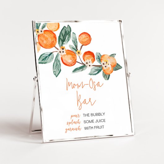 Eine kleine Süsse ist auf dem Weg Mama Osa Bar Poster