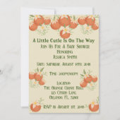 Eine kleine Süsse ist auf dem Weg nach Orange Blos Einladung (Vorderseite)