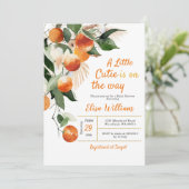 Eine kleine Süsse ist auf dem Weg nach Orange Trop Einladung (Stehend Vorderseite)