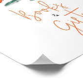 Eine kleine Süsse ist auf dem Weg Orange Bücher un Poster (Ecke)