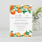 Eine kleine Süsse ist auf dem Weg Zitrusbrunnen Du Einladung (Stehend Vorderseite)