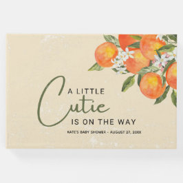 Eine kleine Süsse ist auf dem Weg zu Citrus Orange Gästebuch