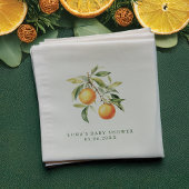 Eine kleine Süsse ist auf dem Weg zur Babydusche Serviette