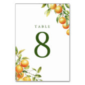 Eine kleine Süsse ist auf dem Weg zur Babydusche Tischnummer (Vorderseite)