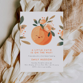 Eine kleine Süsse ist auf dem Weg zur Citrus Baby  Einladung