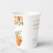 Eine kleine Süsse ist auf dem Weg zur Citrus Baby Pappbecher (Rechts)