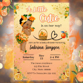 Eine kleine Süsse ist auf ihrem Way Baby Shower Gi Einladung