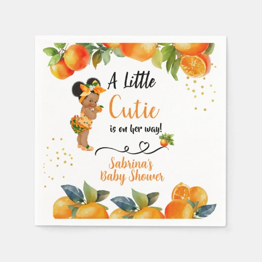 Eine kleine Süsse ist auf ihrem Way Baby Showroom  Serviette (Vorderseite)