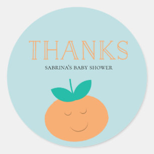 Eine kleine Süsse ist unterwegs dank Aufklebern Runder Aufkleber