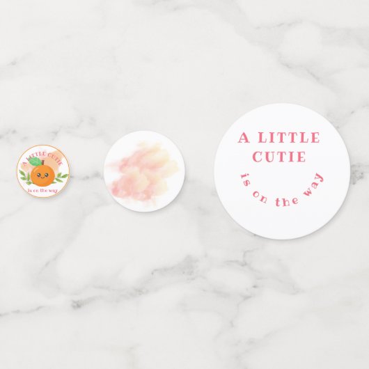 Eine kleine Süsse ist unterwegs Konfetti (Rückseiten)