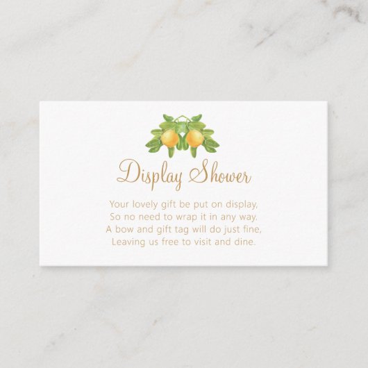 Eine kleine Süsse ist unterwegs mit einer orangefa Begleitkarte (Vorderseite)