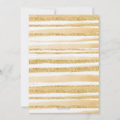 Eine kleine Süsse ist unterwegs mit einer orangefa Einladung (Rückseite)