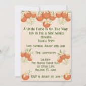 Eine kleine Süsse ist unterwegs - Orange Blossom A Einladung (Vorderseite)