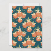 Eine kleine Süsse ist unterwegs - Orange Blossom A Einladung (Rückseite)