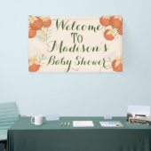 Eine kleine Süsse ist unterwegs orange, rot. Banner (Messeveranstaltung)