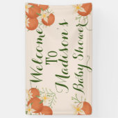 Eine kleine Süsse ist unterwegs orange, rot. Banner (Vertikal)