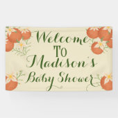 Eine kleine Süsse ist unterwegs Orange, Sage Banner (Horizontal)