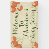 Eine kleine Süsse ist unterwegs Orange, Sage Banner (Vertikal)