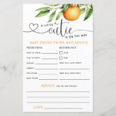 Eine kleine Süsse Kinderdusche Hinweise (Vorderseite)