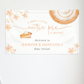 Eine kleine Süsse Kuchen backt | Babyparty Banner