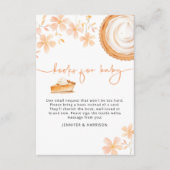 Eine kleine Süsse Kuchen backt | Babyparty Begleitkarte (Vorderseite)