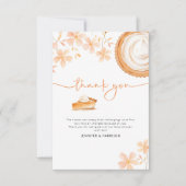 Eine kleine Süsse Kuchen backt | Babyparty Dankeskarte (Vorderseite)