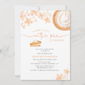 Eine kleine Süsse Kuchen backt | Babyparty Einladung (Vorderseite)