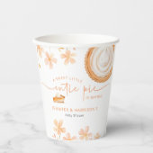 Eine kleine Süsse Kuchen backt | Babyparty Pappbecher (Vorderseite)