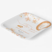 Eine kleine Süsse Kuchen backt | Babyparty Pappteller (Gewinkelt)