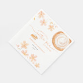 Eine kleine Süsse Kuchen backt | Babyparty Serviette (Ecke)