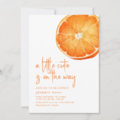 Eine kleine Süsse lädt die Babydusche ein Einladung (Vorderseite)