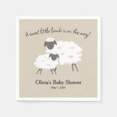 Eine kleine, süße Lamm-Bucht-Dusche Serviette (Vorderseite)