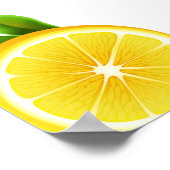Eine kleine Süsse Lemon Citrus Baby Dusche Empfang Poster (Ecke)