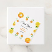 Eine kleine Süsse Lemon Citrus Danke Baby Dusche Geschenkanhänger (Beispiel)