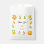 Eine kleine Süsse Lemon Citrus Danke Baby Dusche Geschenktütchen (Vorderseite)