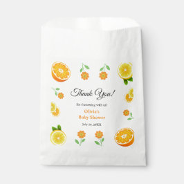 Eine kleine Süsse Lemon Citrus Danke Baby Dusche Geschenktütchen