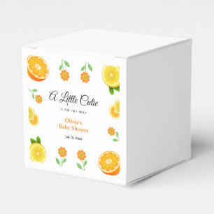 Eine kleine Süsse Lemon Citrus Orange Babydusche Geschenkschachtel