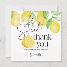 Eine kleine süße, Lemon-Thema, Baby-Dusche,