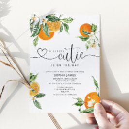 Eine kleine Süsse mit Baby-Dusche Einladung